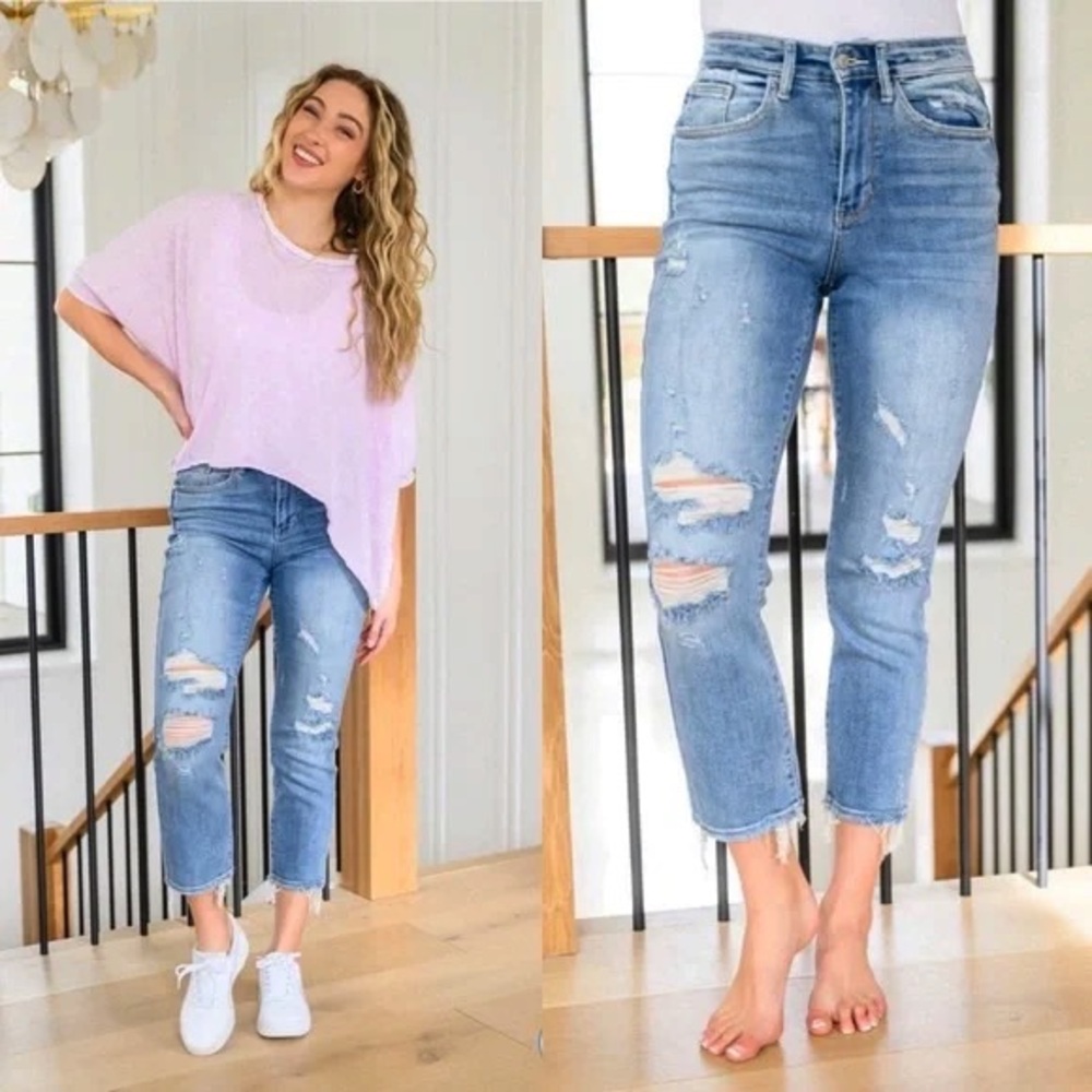 Judy Blue High Waist Straight Fit Jeans